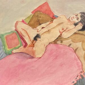 Nu sur les coussins
